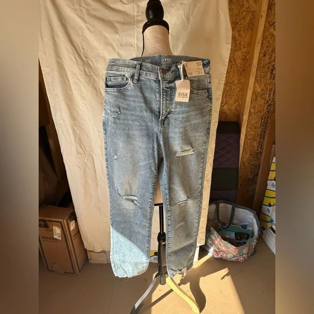 NWT A.N.A Light Blue Distressed Jeans